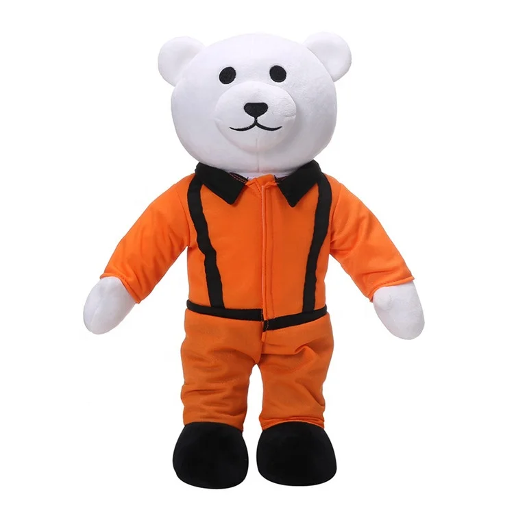 High Quality Plush Panda Teddy Bear With Clothes Toy Custom Charm Engineer Stuffed Animals Toy