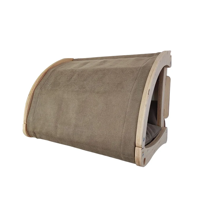 Wooden cat hammocks bed cat wall mounted climb shelves furniture for indoor cats