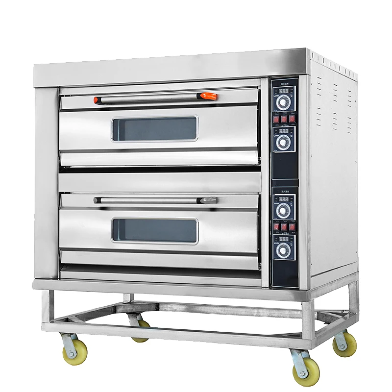 
Two Layers 4 Trays CE Approved Electric Bread Bakery Oven Horno 