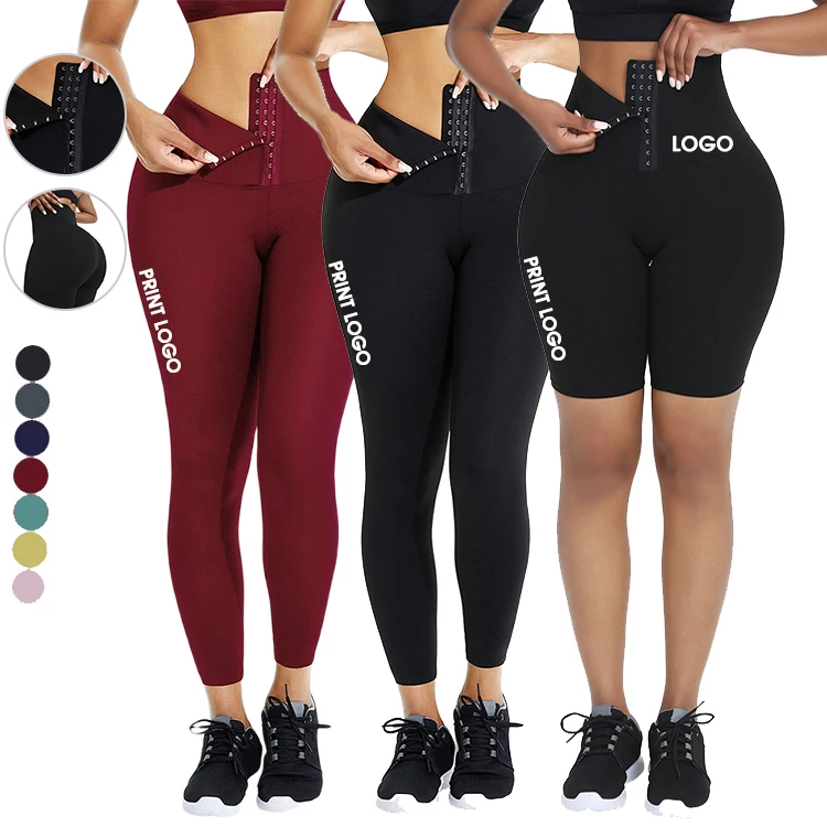 
Wholesale 2020 Yoga Pants Waist Trainer Corset Leggings Women Abdomen Hip Enhancer High Waist Shaper Pants 