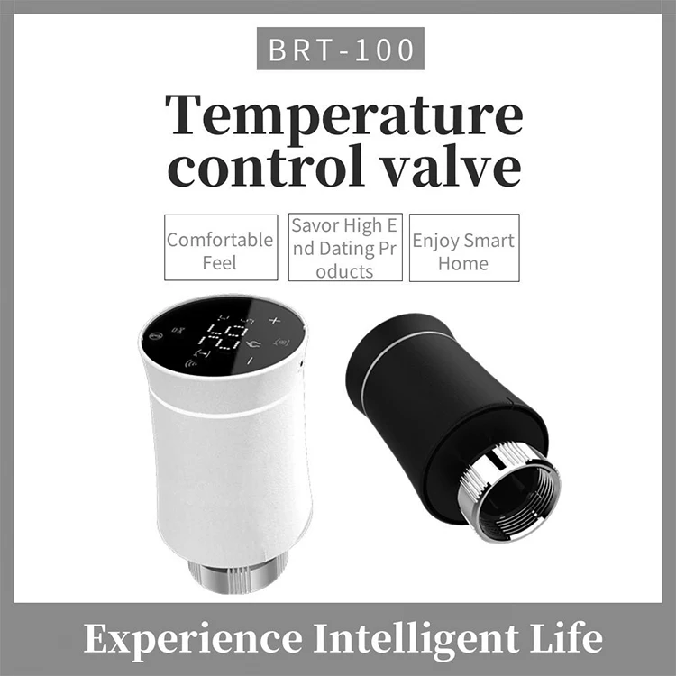 Tuya WiFi Smart Life Modern Radiator Valve Thermostat Zigbee Thermostatic TRV for Hotel 220V BNS Control Smart Home System