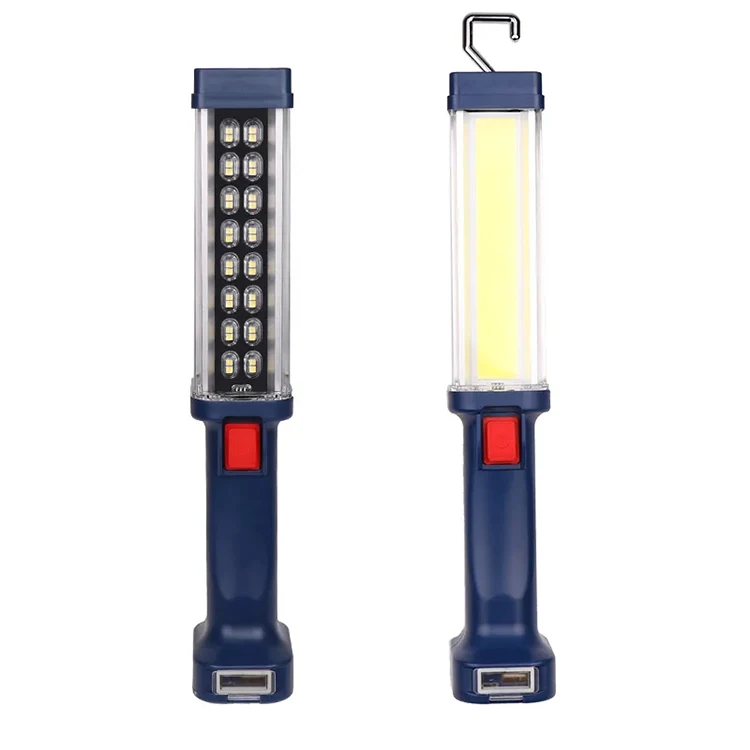 Super Bright Working Flashlight Rechargeable SMD COB Magnetic LED Work Light With Power Bank For Car Repair