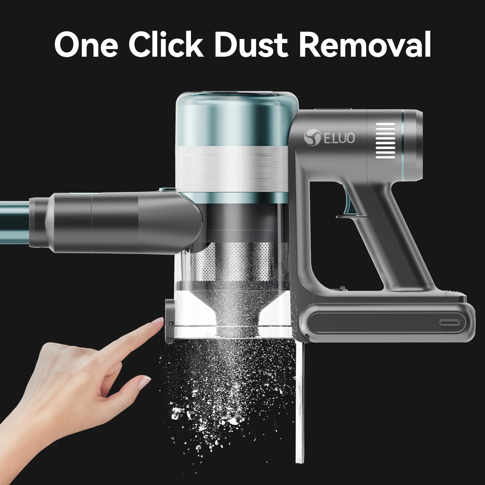 6 in 1 Touch Screen Stick Dry And Wet Carpet Cleaner Cordless Car Vertical Vacuum Cleaner