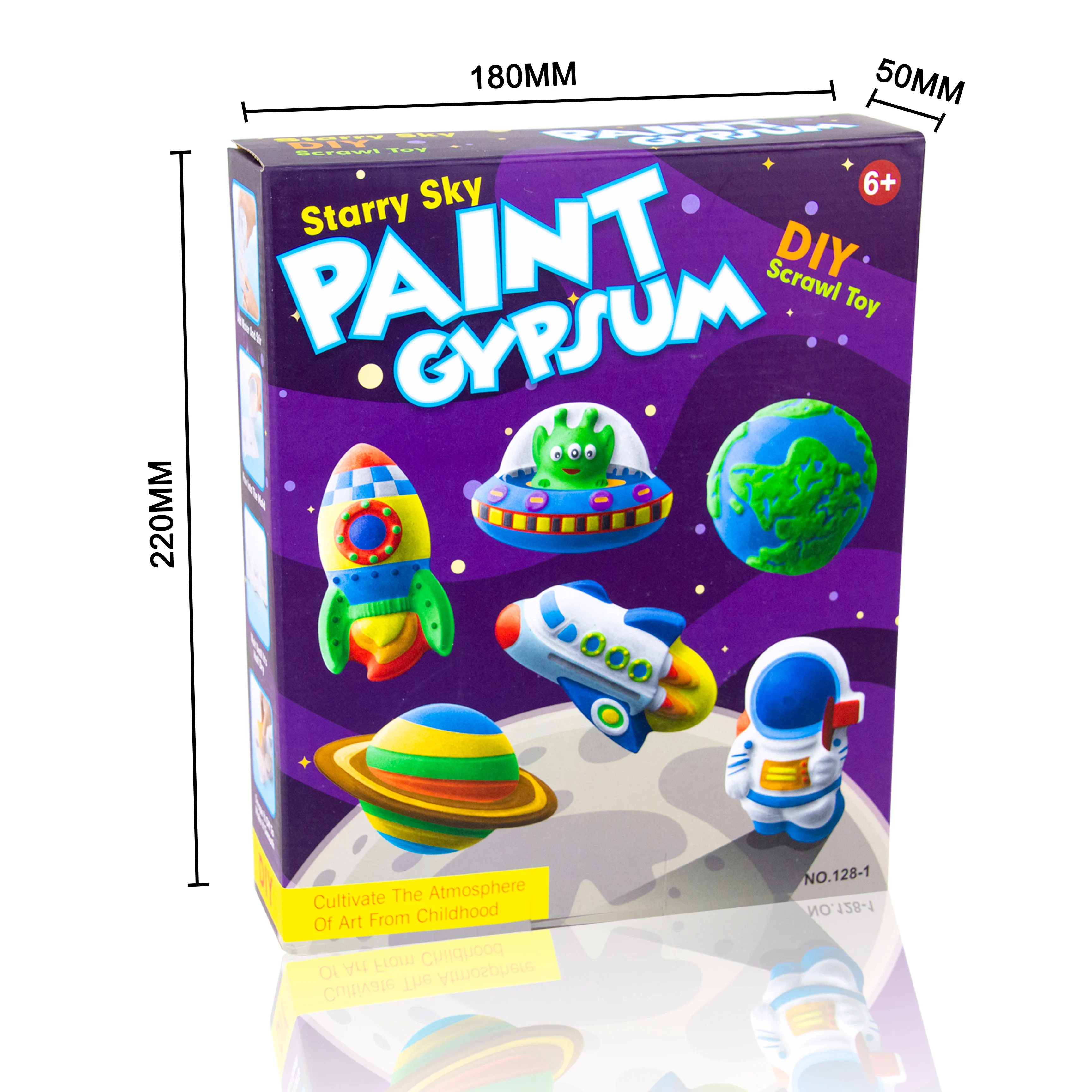 Mold Color spaceflight starry sky Gypsum Painting Arts Crafts Diy Toys Plaster Painting for Kids painting wholesale