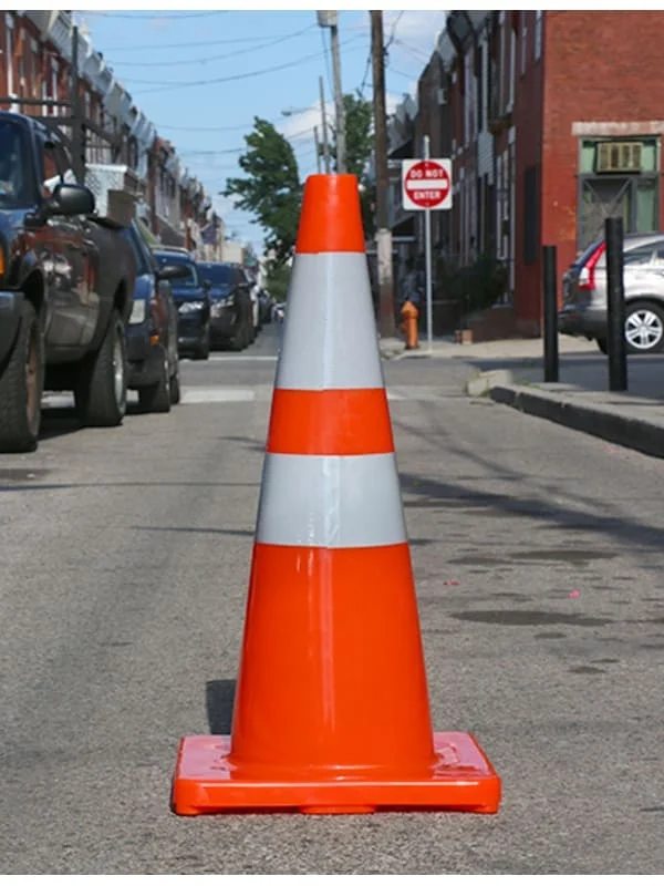 90cm 35 inches  height high visibility reflective PVC traffic road safety  cone safety equipment