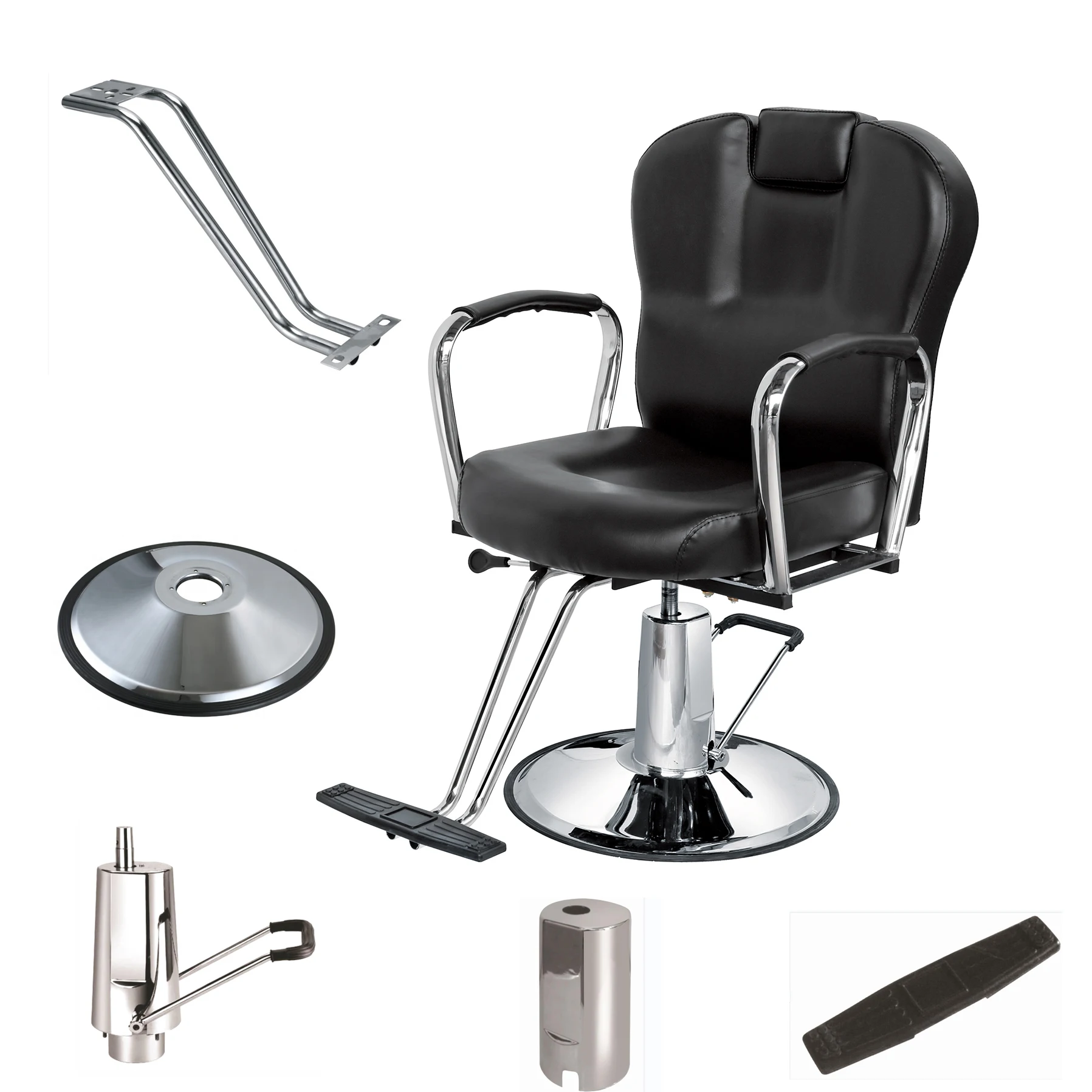 Barber Chair Beauty Salon Hydraulic Shop Reclining Hairdressing Equipment Salon Furniture Barber Chair