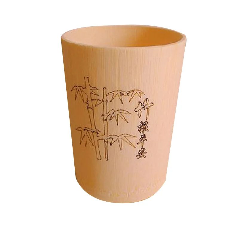 
Design Natural Reusable Bamboo Rice Bucket Eco Friendly Tea Bamboo Cup 