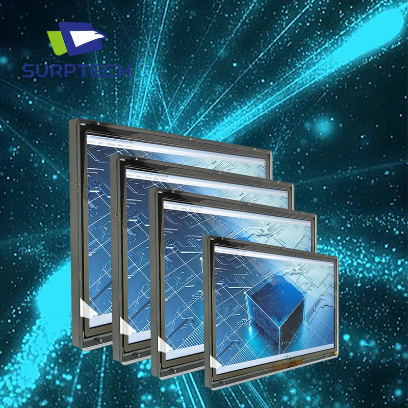 oem 18.5 inch multi touch screen kiosk full hd capacitive touch screen  usb lcd display embedded  ip65 open frame monitor
