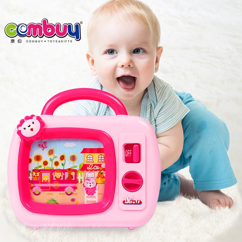 Cute infant early learning musical mini baby tv toys