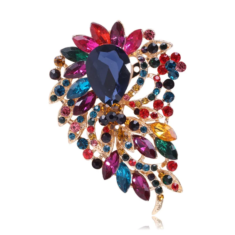 DAIHE 2024 New Arrival High Quality Wedding Bridal Brooch Pin Crystal Rhinestone Brooch