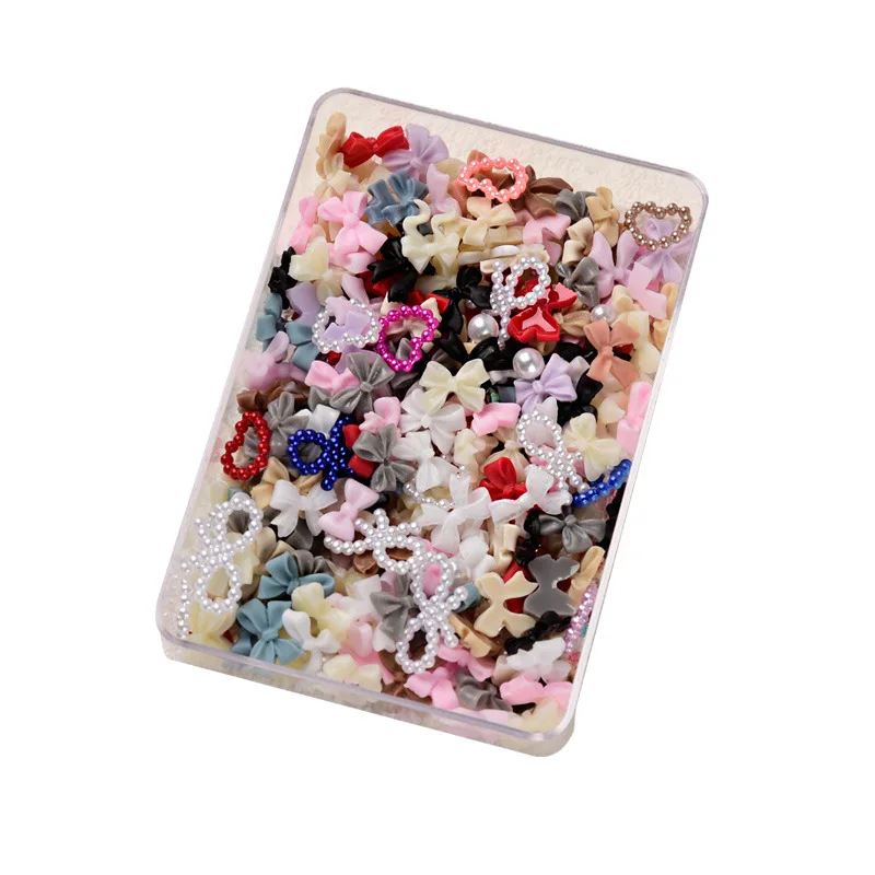 Mixed Designs Nail Sticker Rhinestone Nail Art 3D  Butterfly Embossed Flower Manicure Gradient Ripple Butterfly