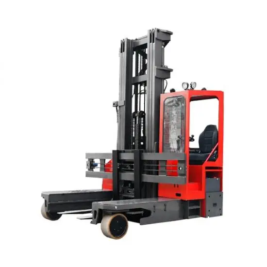 Narrow aisle forklift 4 way reach stacker four direction 2.5ton 2500kg capacity electric reach forklift