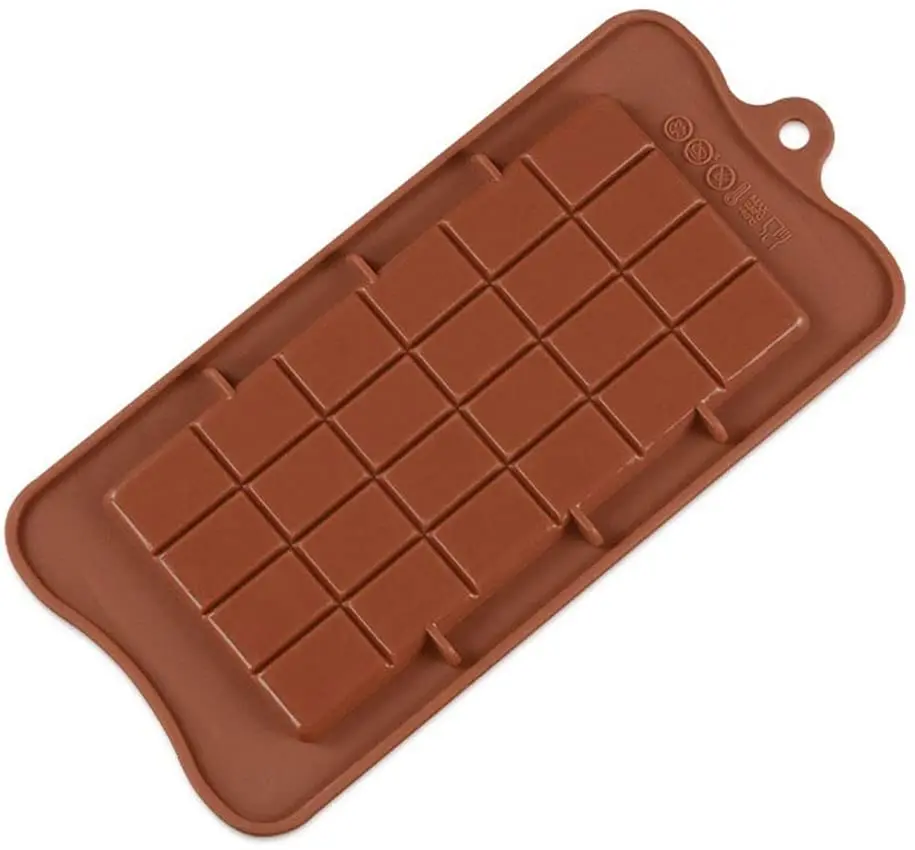 24 Cavity Silicone Chocolate Molds Non Stick  Mold Silicone Baking Tray for Candy Bar Sugar Ice Block Baking Kitchen Mold