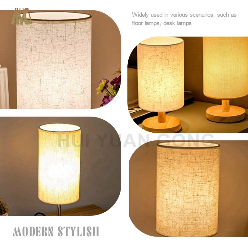 Modern PVC Material Small Drum Lamp Shade Table Lampshades Making Kit