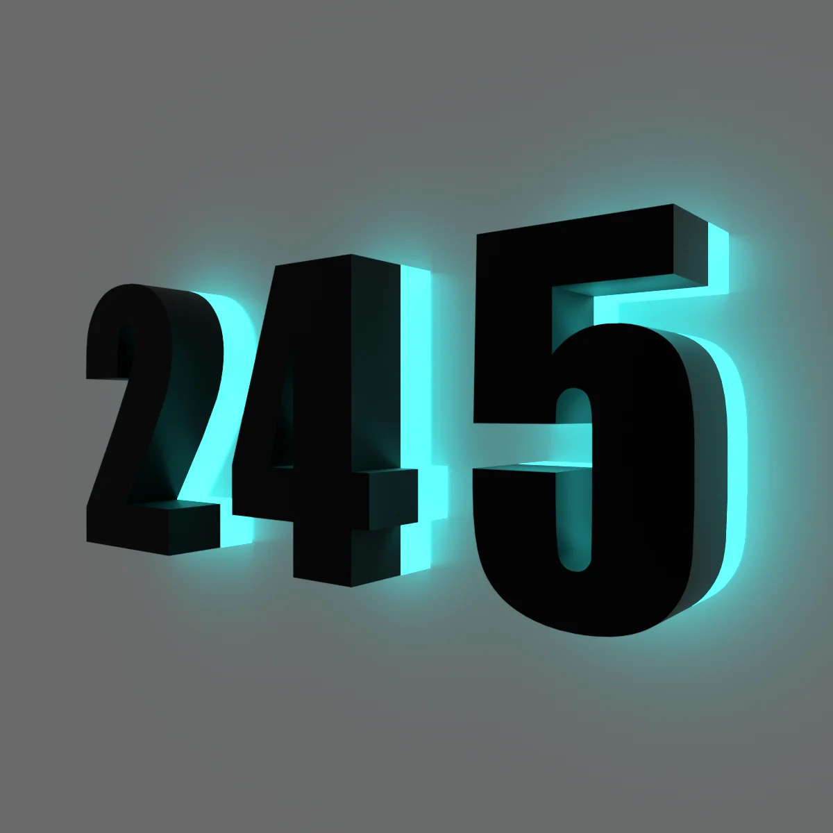 House Address Sign Custom House Number Plaque Personalized Backlit Sign LED Light Up Letters Modern Door Sign