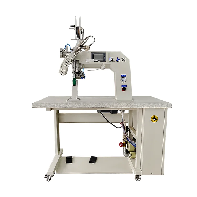 Hot Sales Silicone Wheel Seamless Tape Welding Machine Medical Clothing Suit Hot Air Seam Sealing Machine with Tape