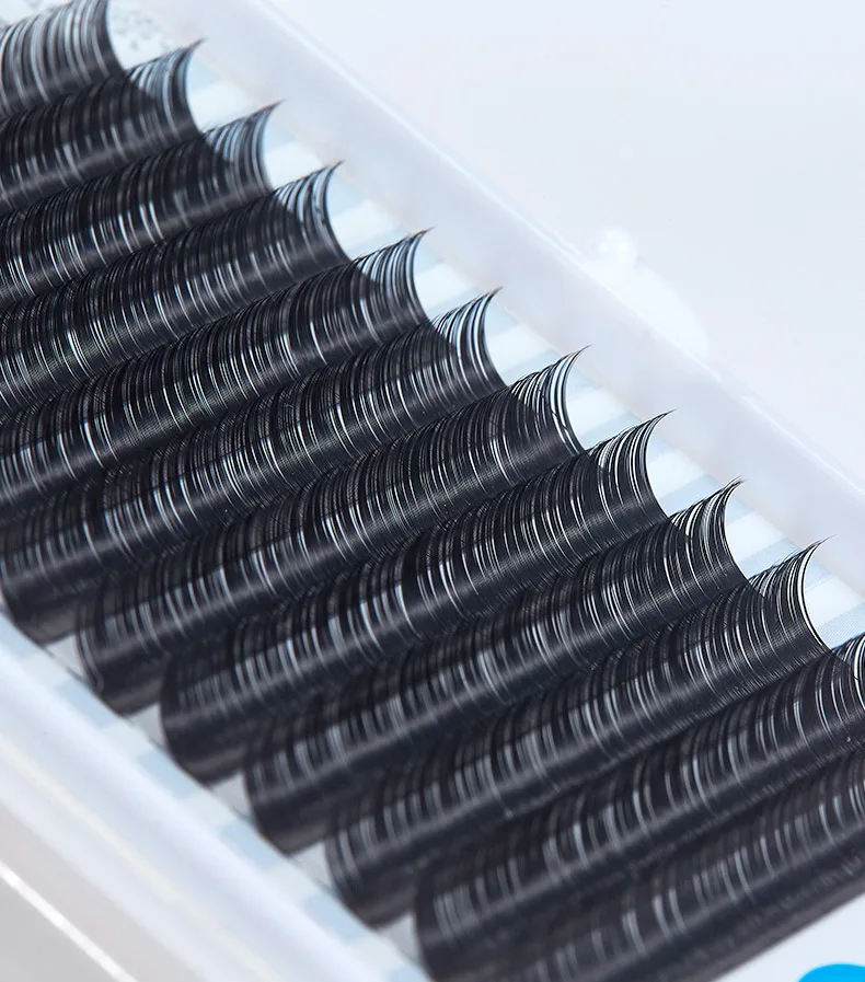 M-07 Factory OEM private label CC DD curl mink lash extension eyelash grafting one by one custom lash tray eyelashes extension