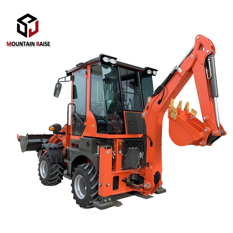 Shandong 1ton mini backhoe loader small tractor loader for sale