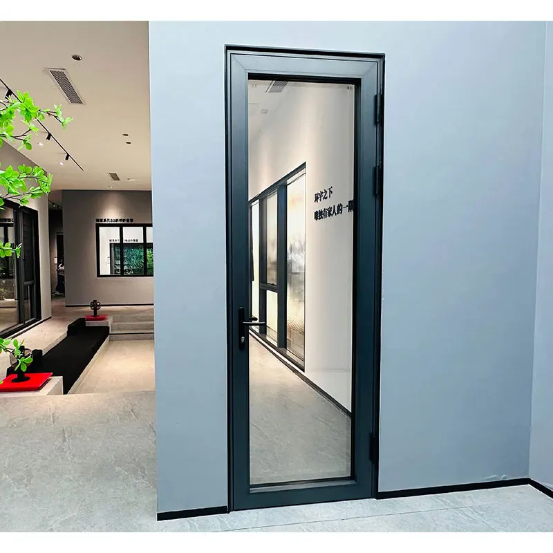 Bathroom Aluminum Profiles Waterproof Aluminium Casement Door With Security Screen