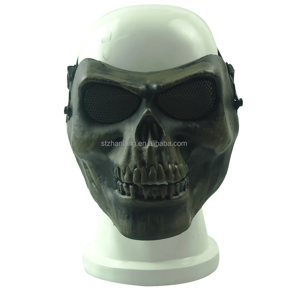 Полнолицевая тактическая маска бронированная черная маска для Хэллоуина cs косплей маска для вечеринки