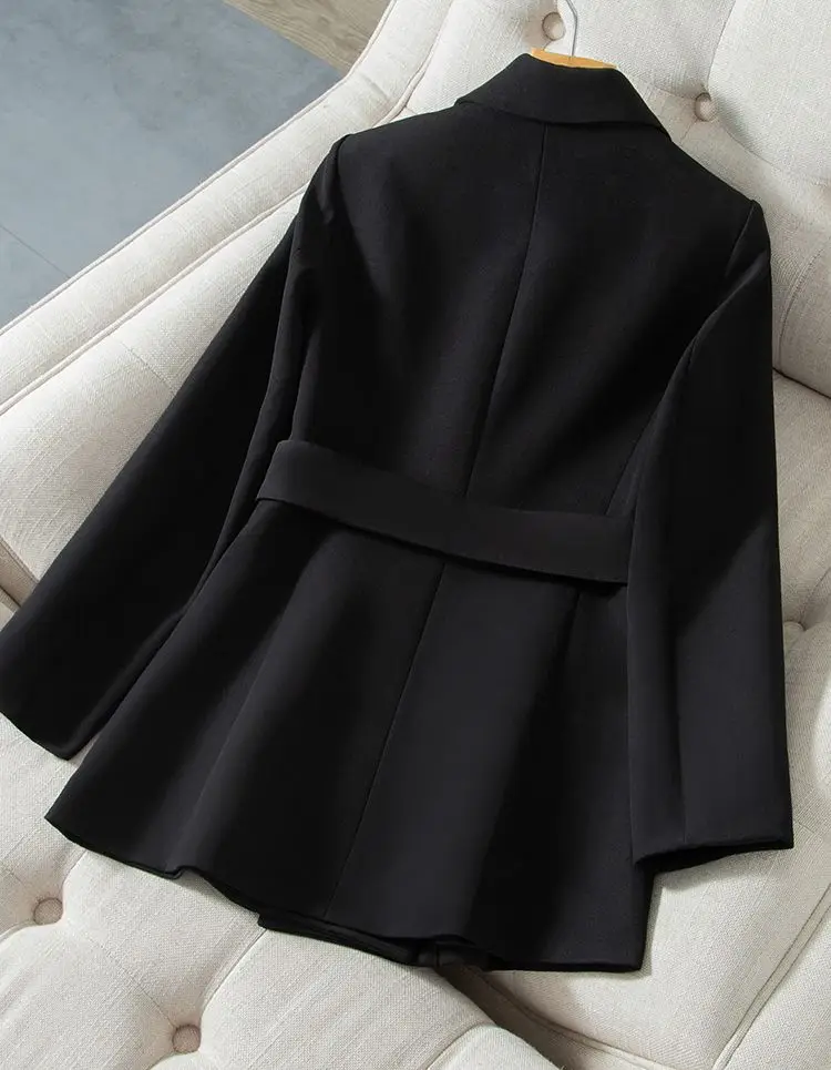 2023 New Blazers Ladies Women High Quality Pink Double Breasted Women Suits Office Formal Business Slim Suit For Women