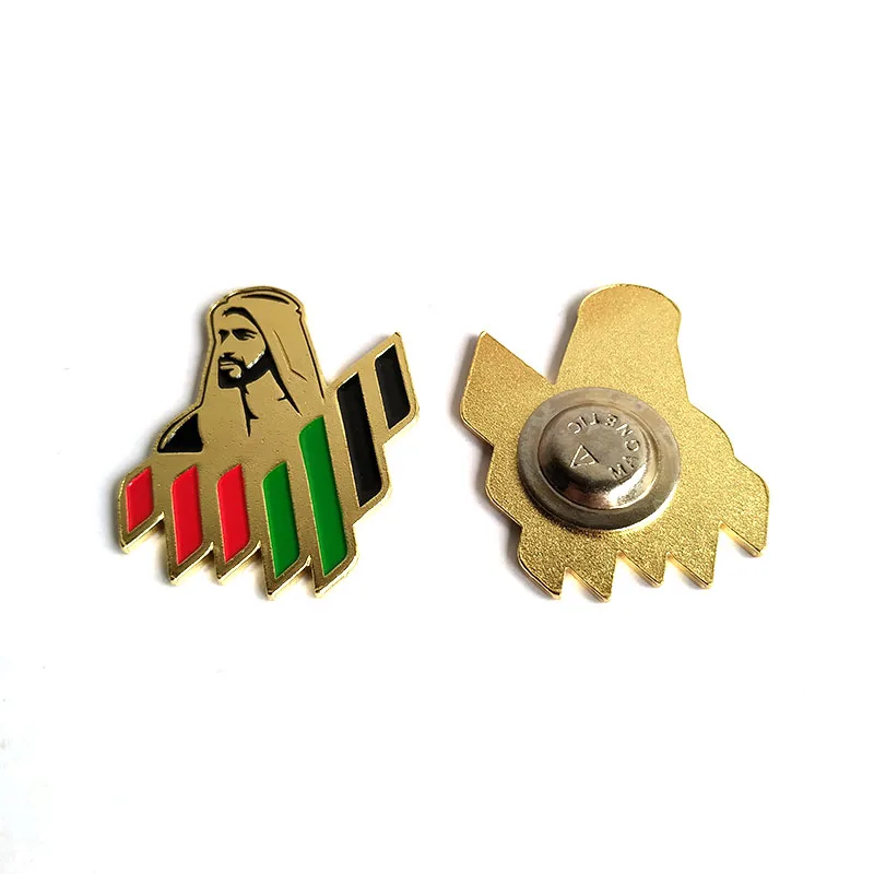High Quality Uae Nation Brand 7 Lines Metal Car Badge with Screws and Nuts
