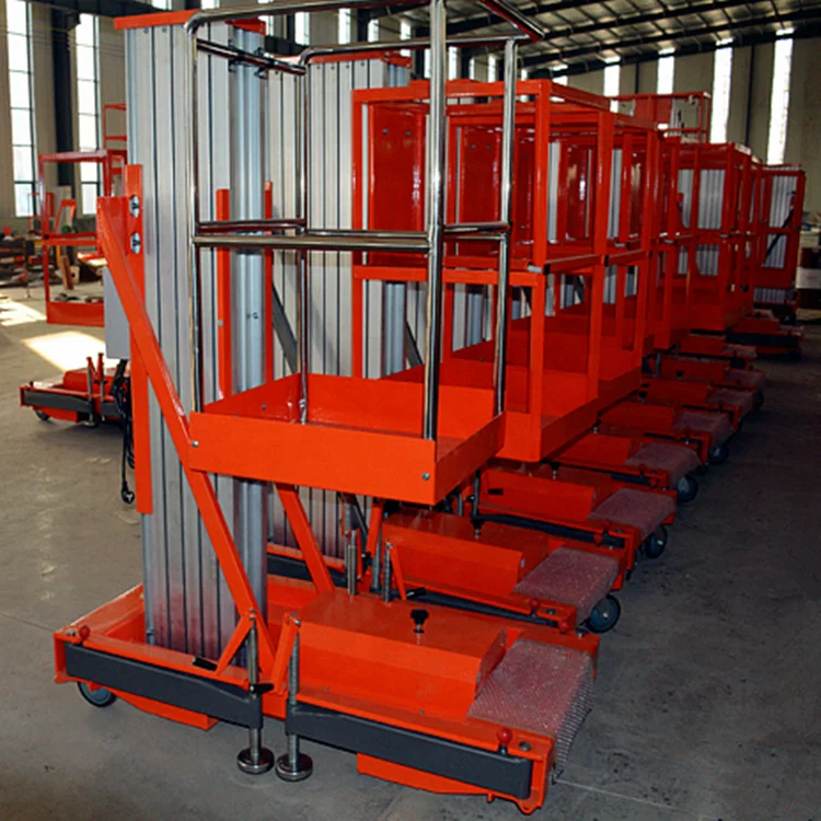 Персональная портативная подъемная Одиночная мачта алюминиевый сплав для воздушной работы Алюминиевый Электрический подъемник