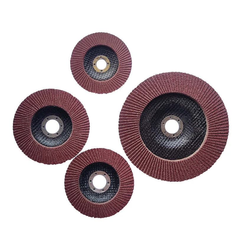 High quality Kingcattle sand cloth GKX51-B Aluminum oxide grit 40 60 80 120 100mm 4 inch Flap Disc