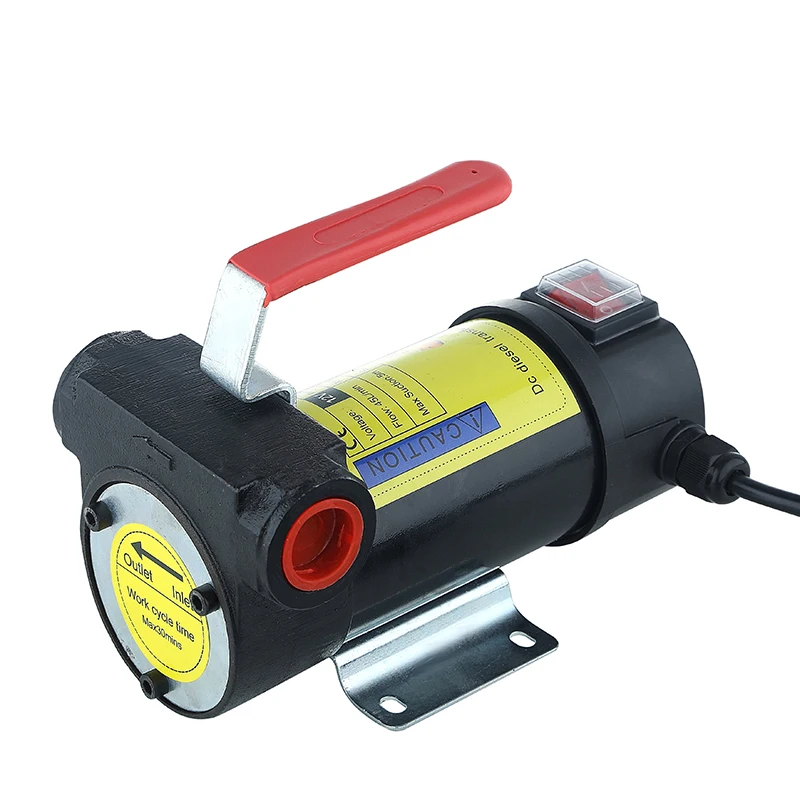 Масляный насос переменного тока 12 В 24 50 лтм миниатюрный гидравлический Шестеренчатый Электрический для дизельного топлива