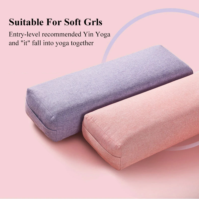 Eco-friendly cotton and linen yoga mat pillow rectangular sponge yoga mat round mat