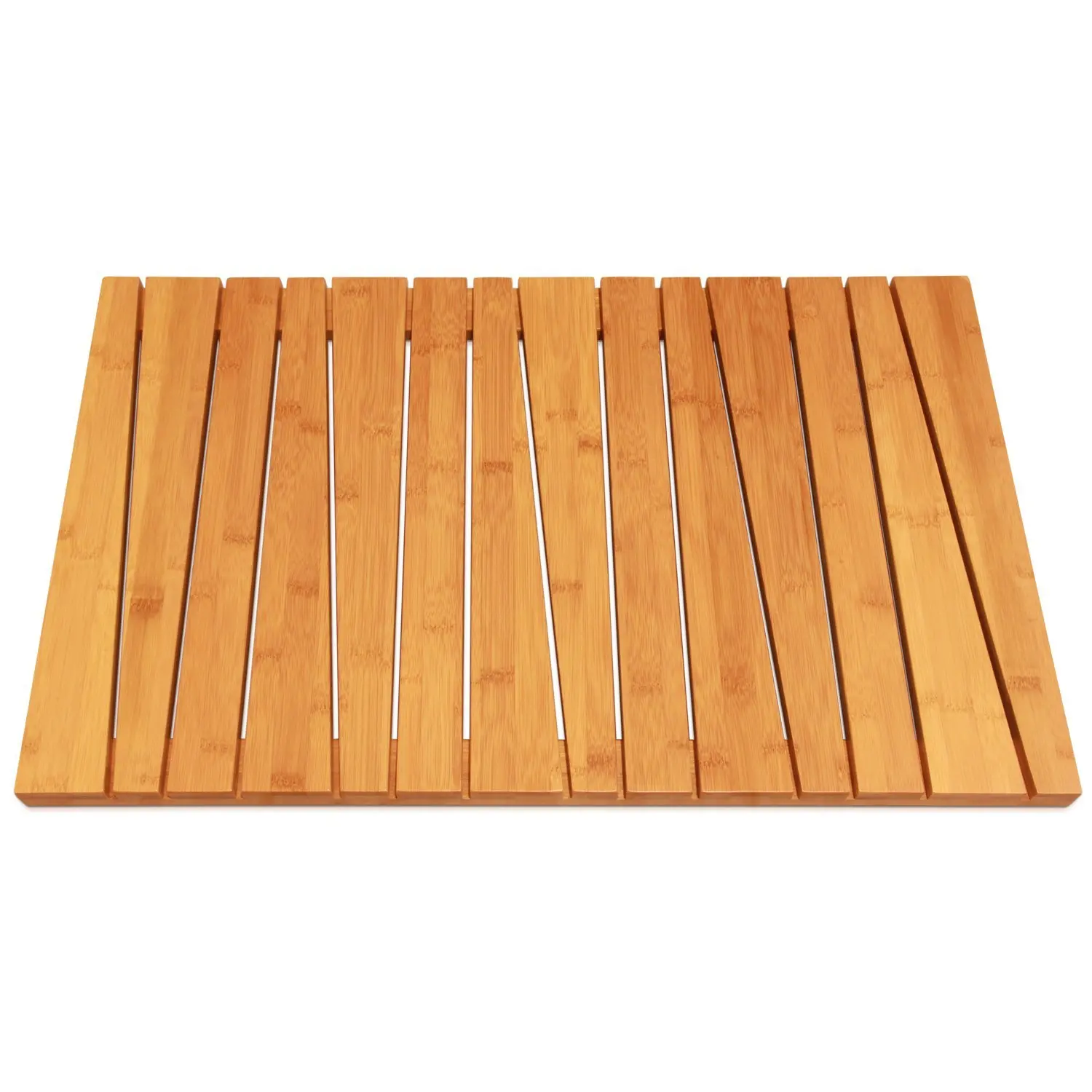 Luxury 100% Natural Bamboo Non-slip Shower Mat Wooden Floor Mat Bath Mats for for Spa Sauna Pool