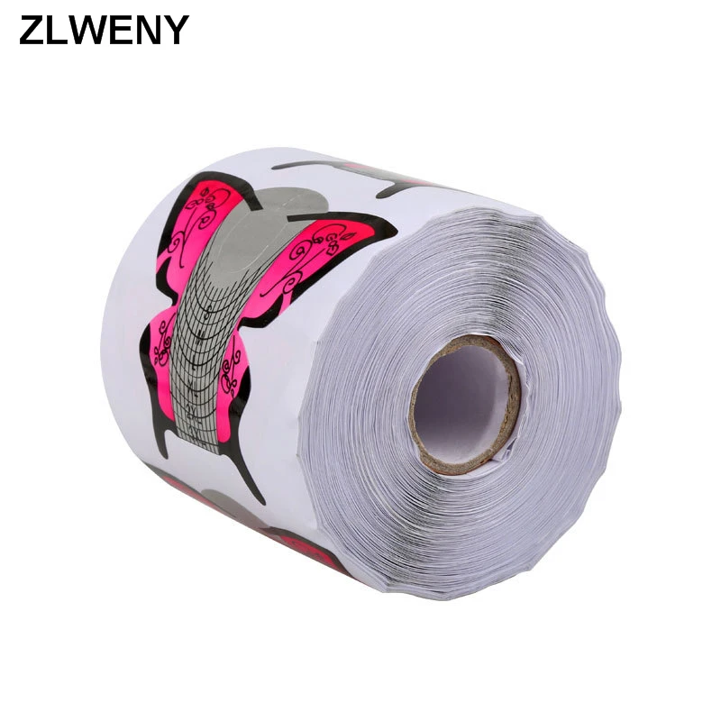  ZLWENY Crystal Beauty 500 шт. OEM форма для наращивания ногтей производство алюминия акриловый УФ-гель Бабочка Форма