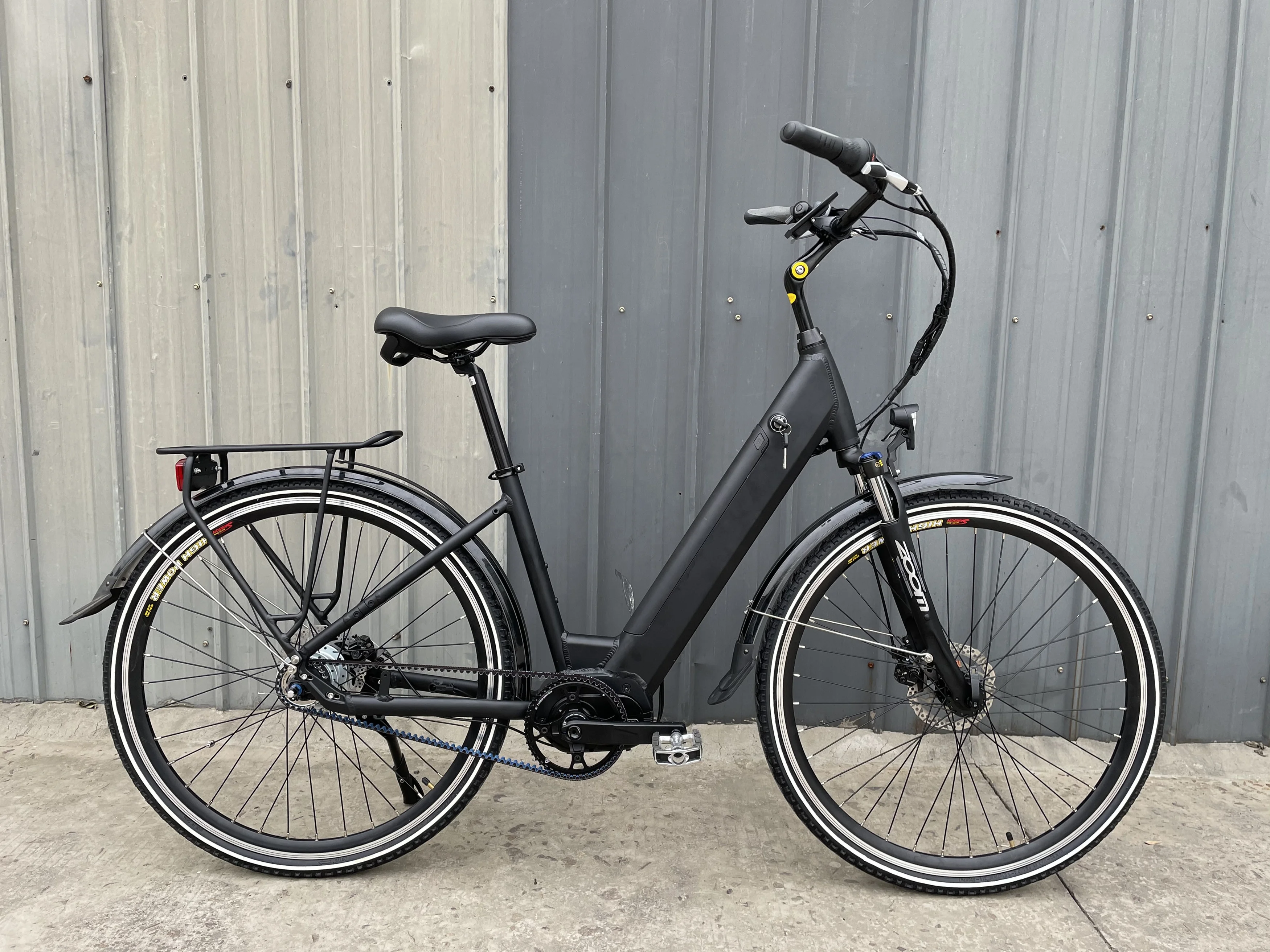 High Quality 48V 350W Bafang M420 Mid Drive Electric City Bikes 8 Speed Shimano Nexus Hub LCD Gates Belt Drive Torque Sensor