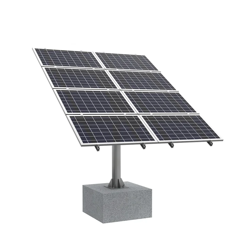 Adjustable Tilt Solar Photovoltaic Pole Ground Mounting System Ground Mounting Bracket Accessories