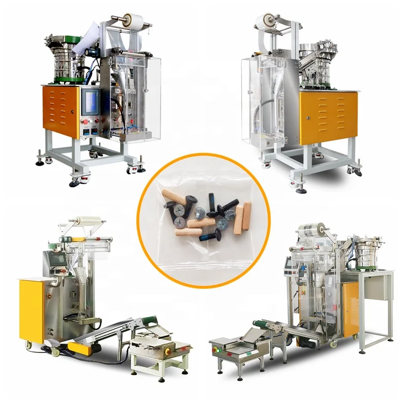 Feiyu Machinery Automatic Button Plastic Spare Parts Counting and Packing Machine with Auto Bagger