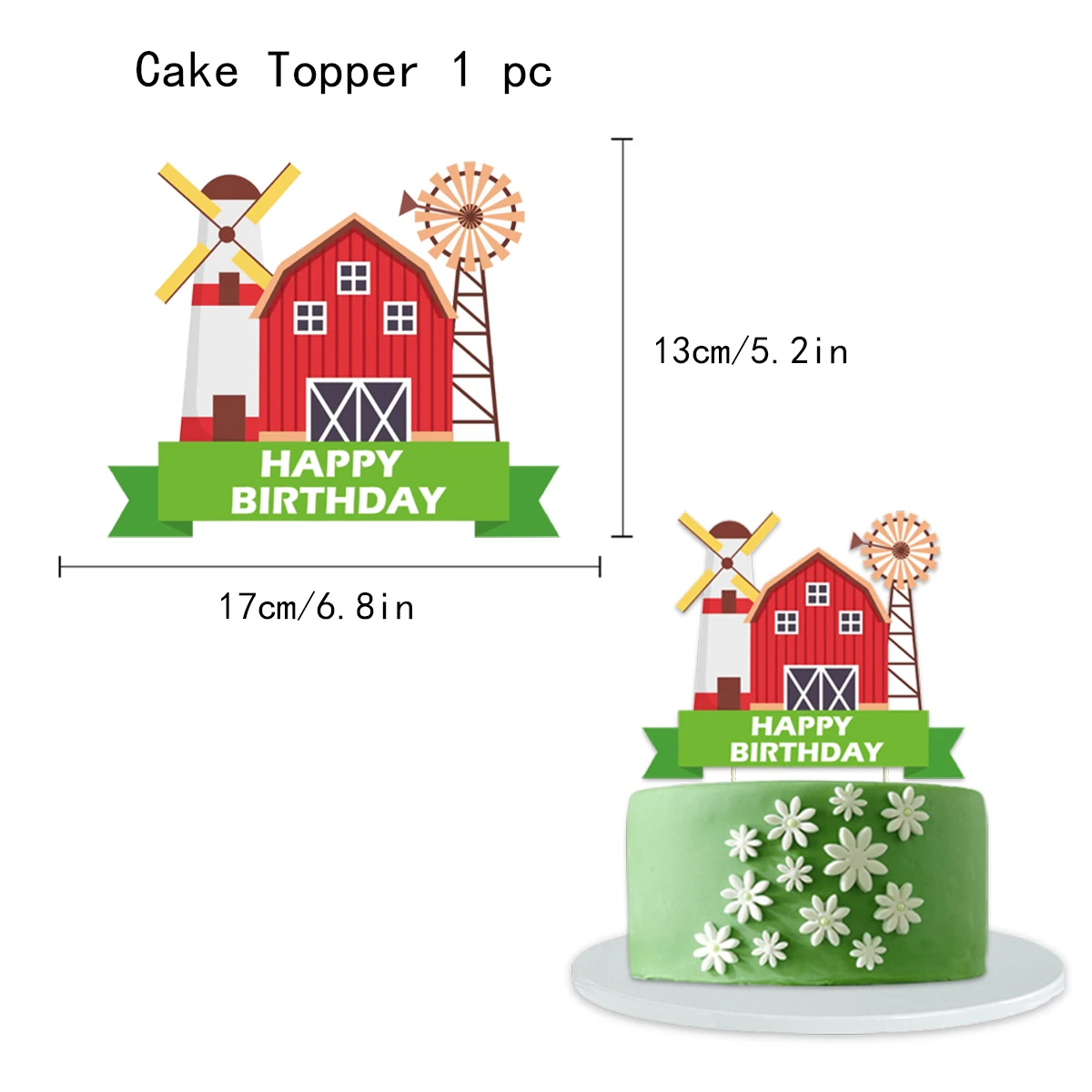 Palmy original Farm Themed Birthday Party Decorations Farm Banner Balloon Props Table Wall Decoration Party Supplies Set