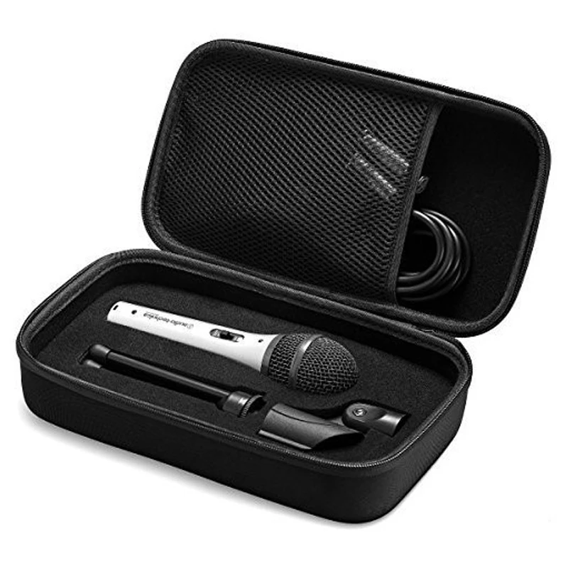 Custom Portable Storage EVA Hard Mic Travel Carrying Case for Audio-Technica ATR2100-USB Cardioid Dynamic USB XLR Microphone