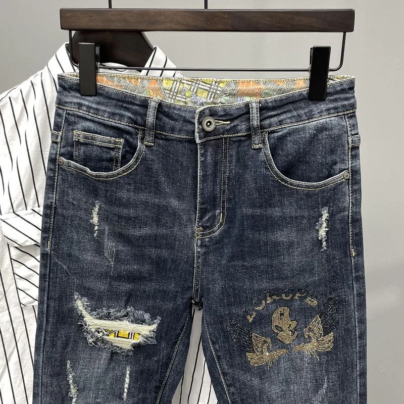 loose fit jeans  high street jeans denim men men jean custom clothes man