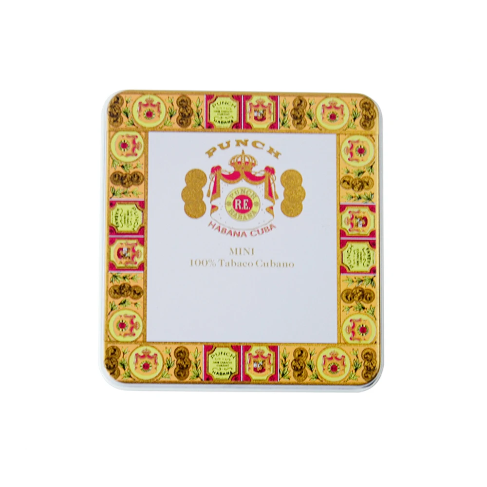 Оптовая продажа с фабрики Bodenda упаковка на заказ металлическая жестяная коробка для сигарет квадратная шарниром