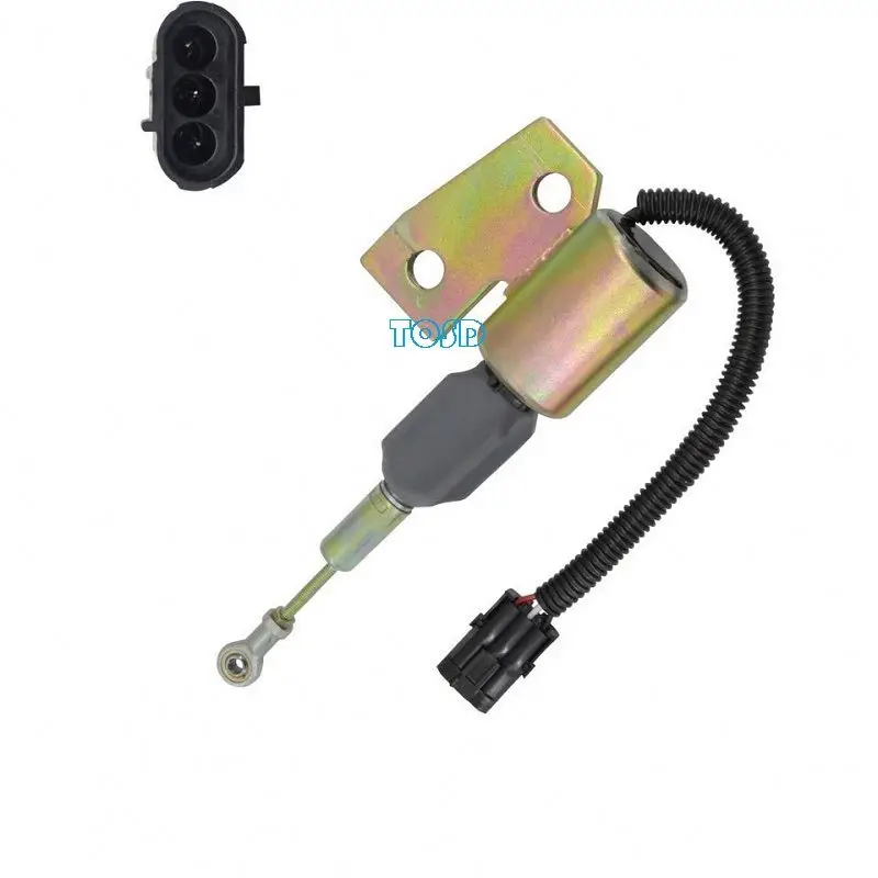 3991167 Fuel Shutoff Solenoid 3964627 3991168 3964628 Cummins 4Bt For Hyundai Case / Ih 1150H Mx100 Mx120