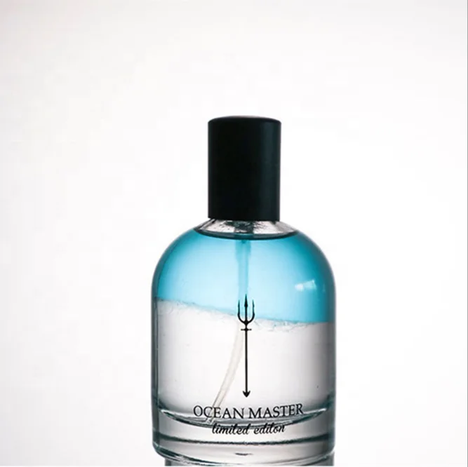 Hot sale Fragrance  30ml 50ml 100ml Luxury classic round Empty clear perfume bottle with spray  lid