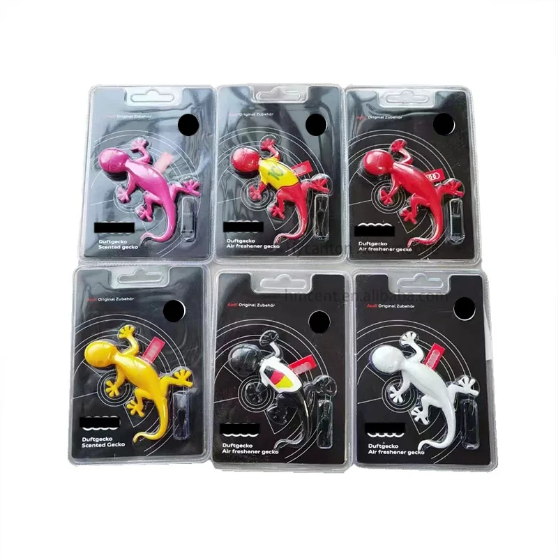 Universal for Gecko Pvc Car Air Conditioning Outlet Perfume For Audi A3 A4 A5 A6 A7 Q7 Q5 Q3 Pvc Air Freshener