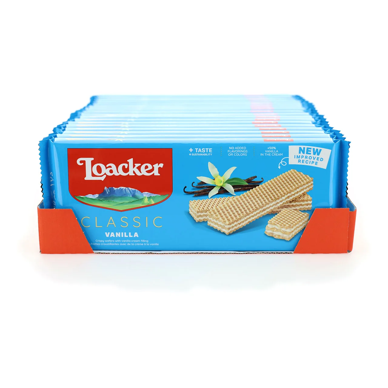 Premium Delicate Loacker Classic - 175gx18 Delicate Vanilla Essence - Indulge in the Richness With Every Slice