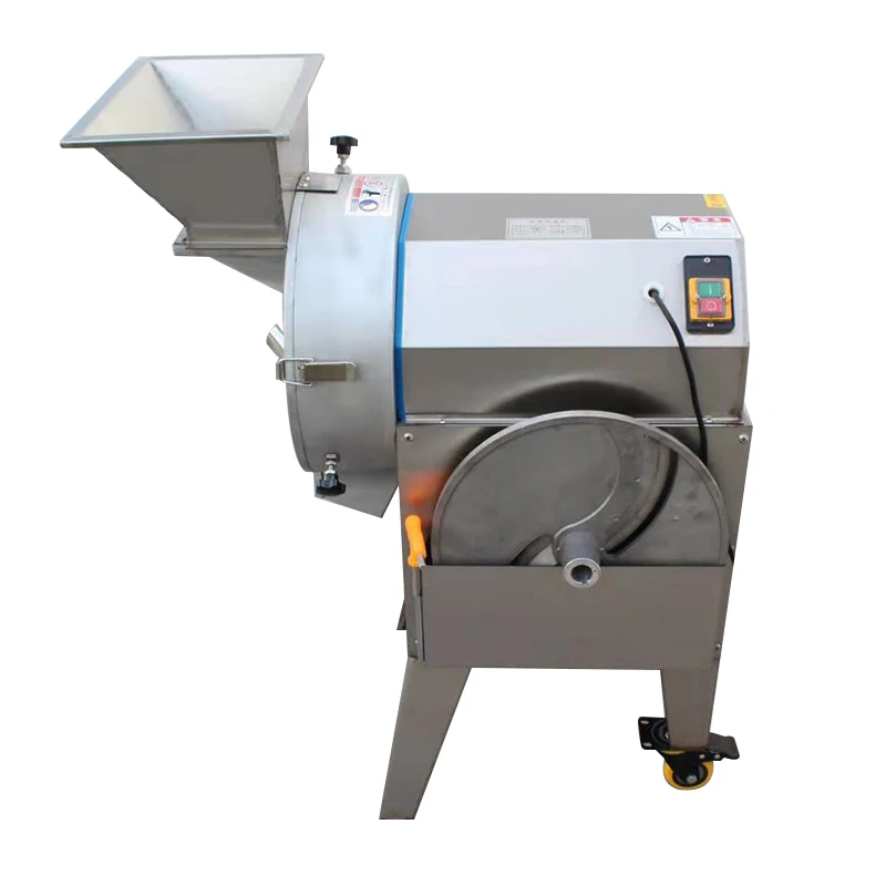 Easy To Operate Commercial Heavy Duty Large Chicken Cassava Mango Dicing Machine Roll Cutter Dice Paper Stainless Steel