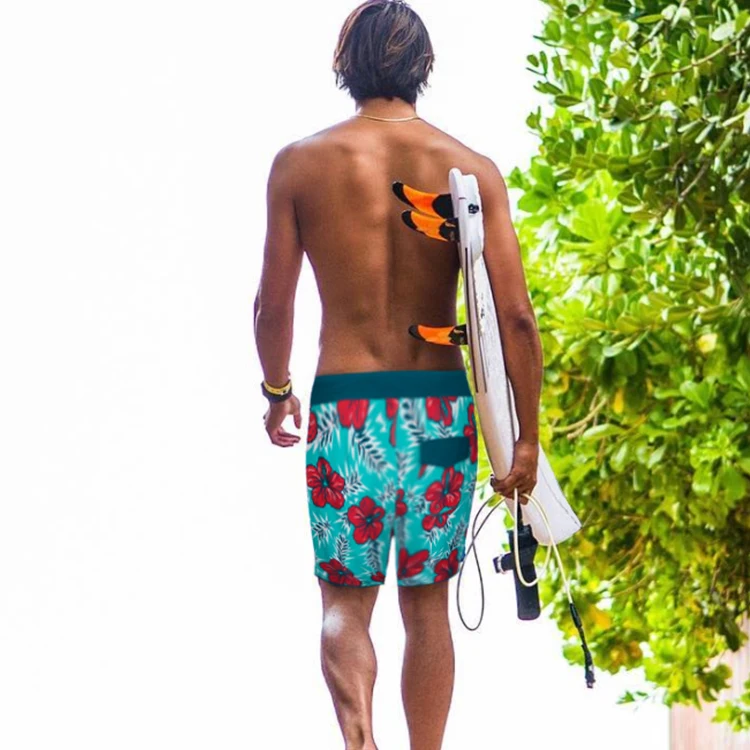 Custom Boardshorts 4 Way Stretch Board Shorts for Men 50 OEM Service Adults Customized Logo Printing Beach Wear Man Not Support