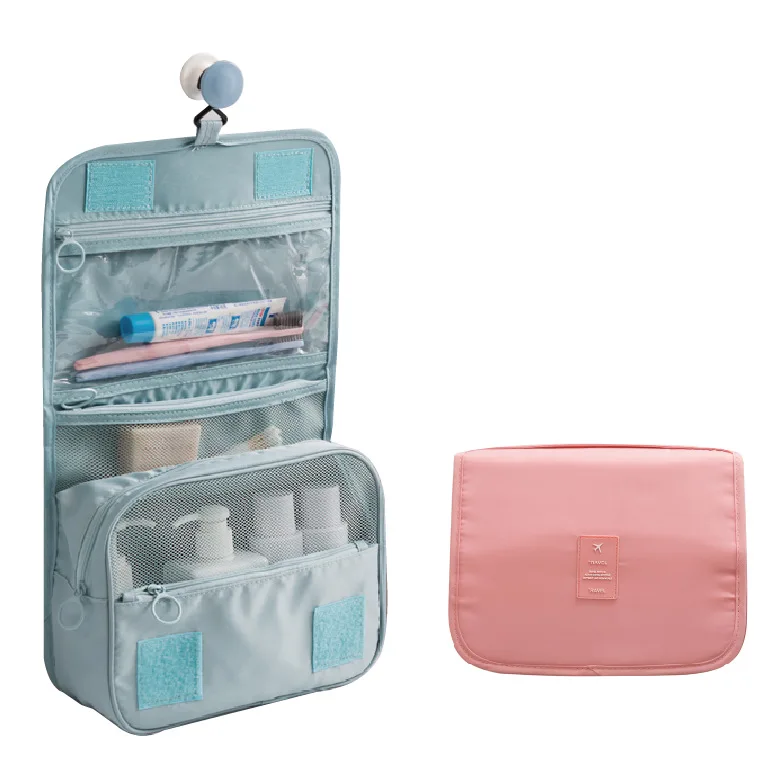 Portable Hanging Travel Wash Makeup Organizer Toiletry Bag Wholesale Straw Bags