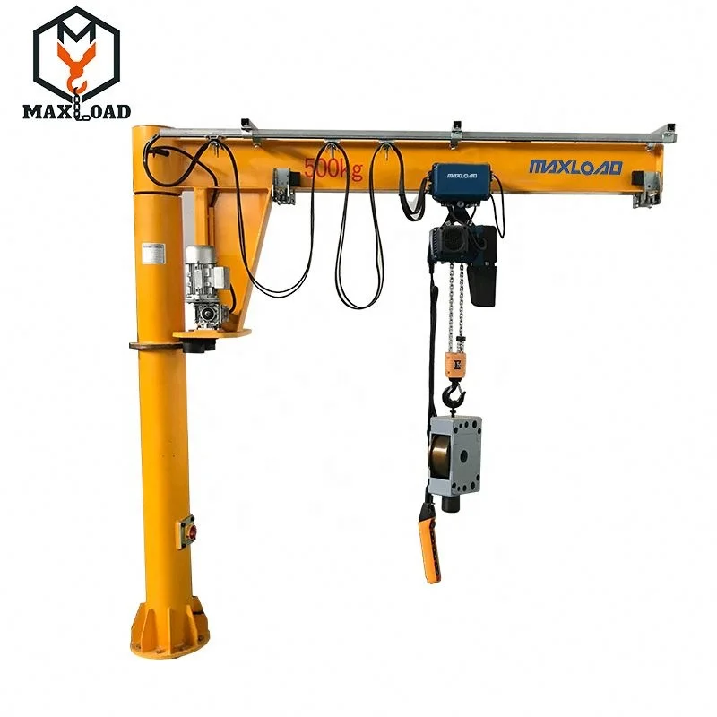 360 Degree Rotation Jib Crane For Hot Sale  / I-Beam Pillar Type Jib crane