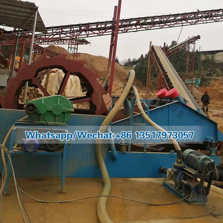 wheel type quartz sand washing machine bucket wheel sand washer