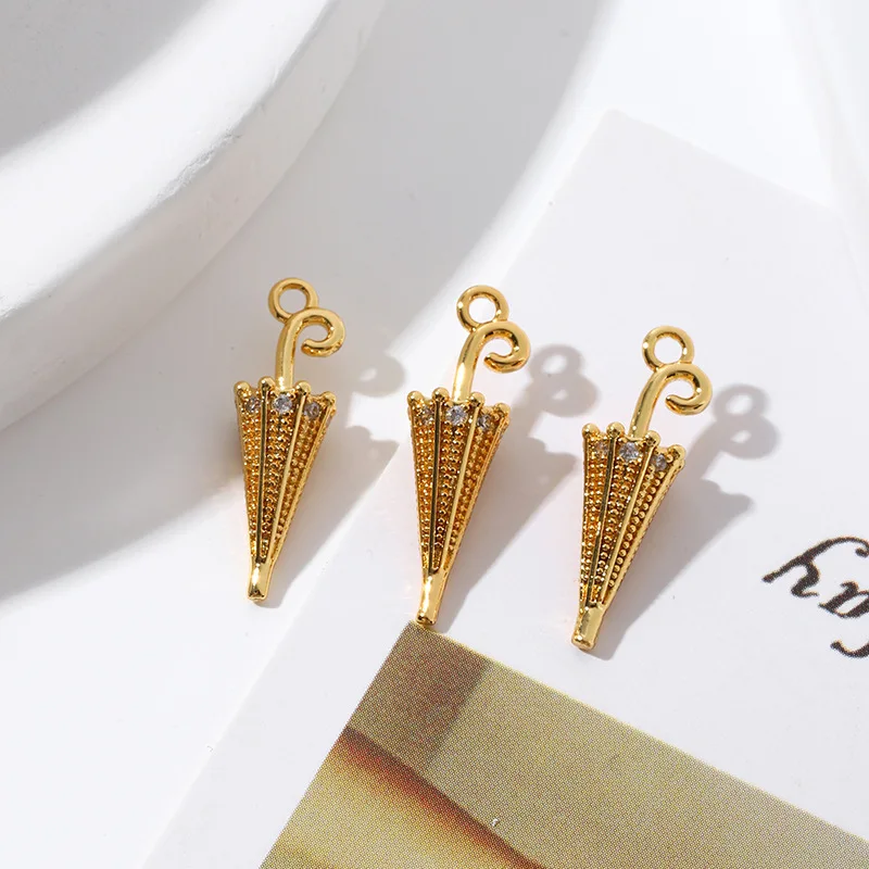 CZ Plant Fruit banana cerise Charms Pendant Beads For Jewelry Making Necklace Bracelet Gift