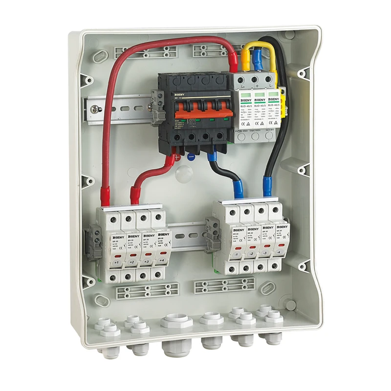Solar Combiner Box 4 in 1 out integrated